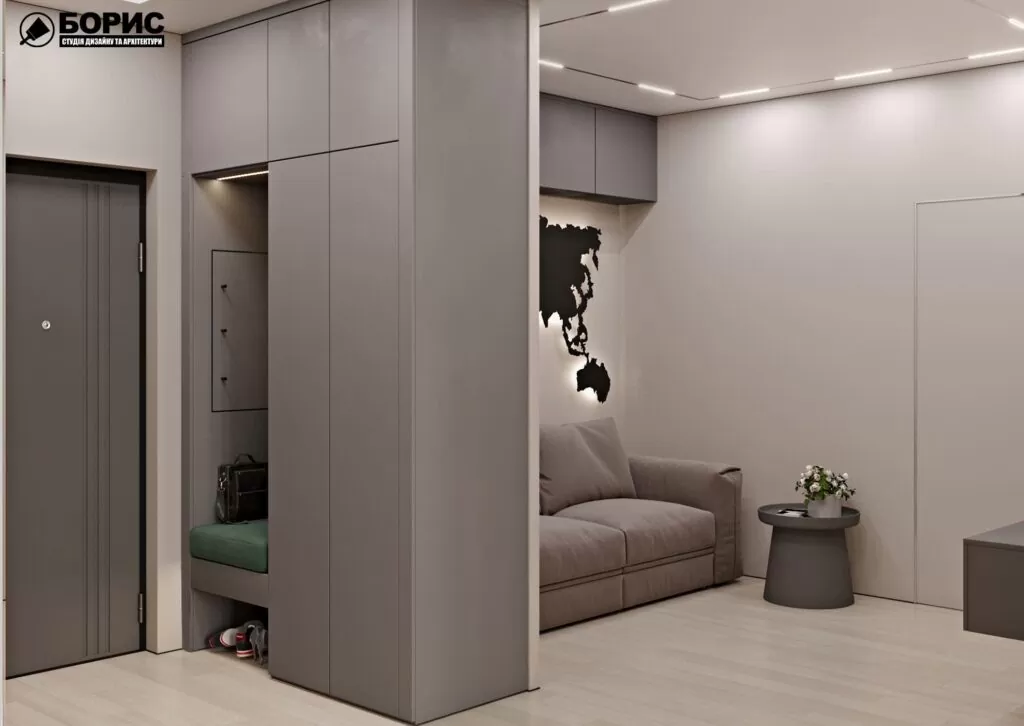 Дизайн интерьера квартиры 55 м2