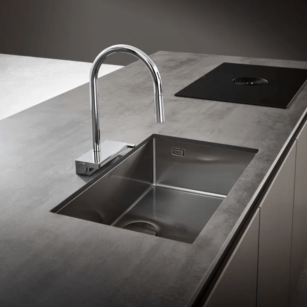Дизайн кухонної мийки від бренду Hansgrohe