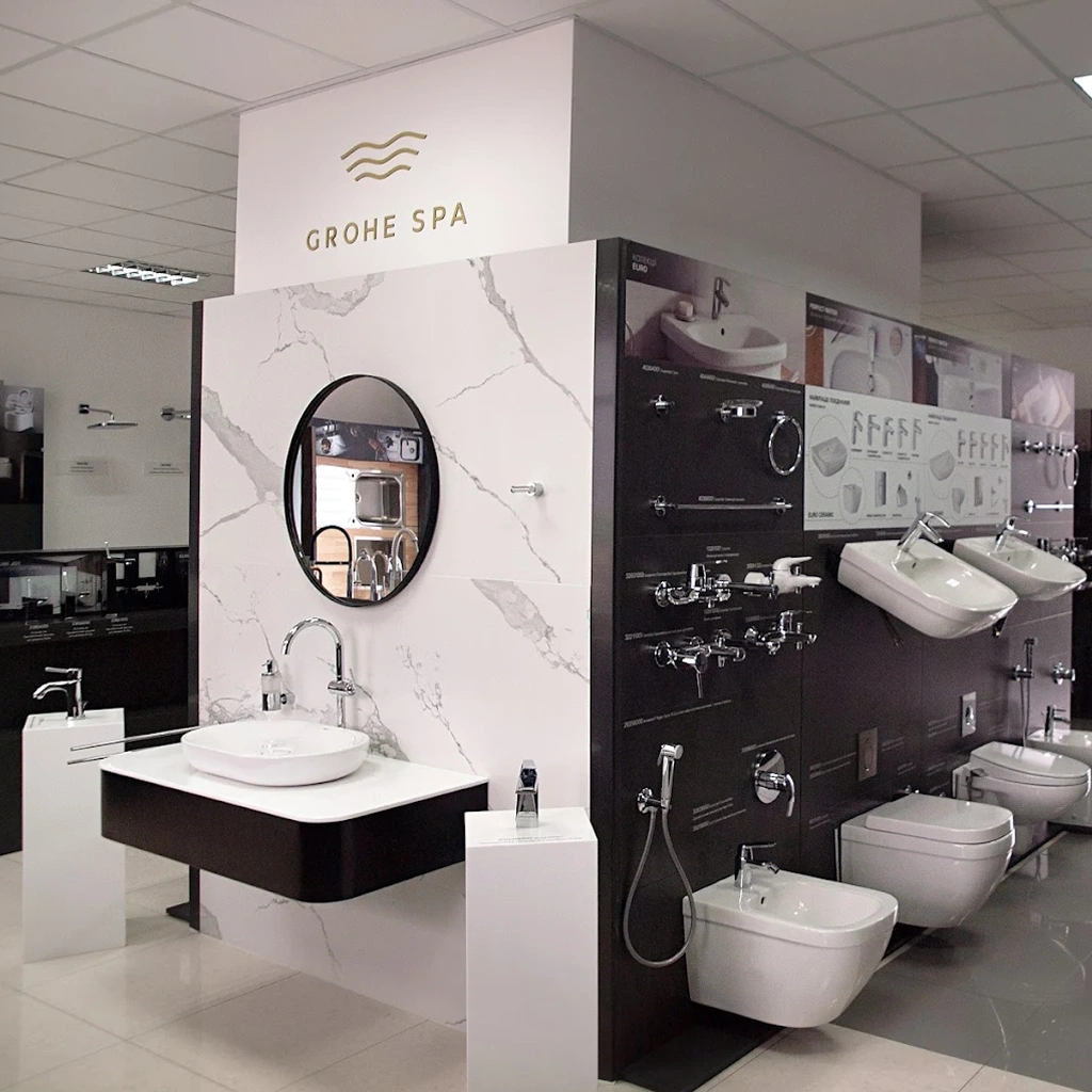 Интерьер фирменного шоурума grohe