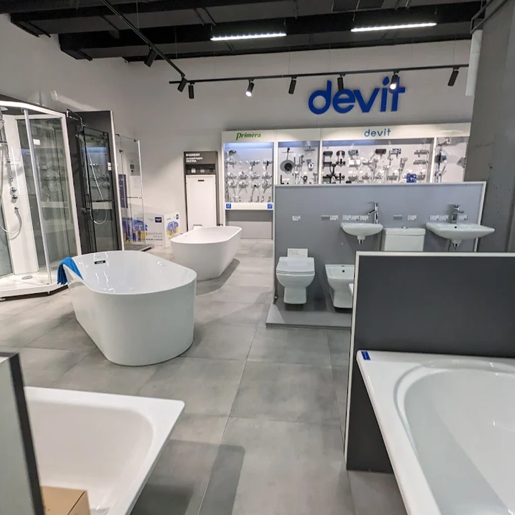Інтер'єр фірмового шоуруму devit