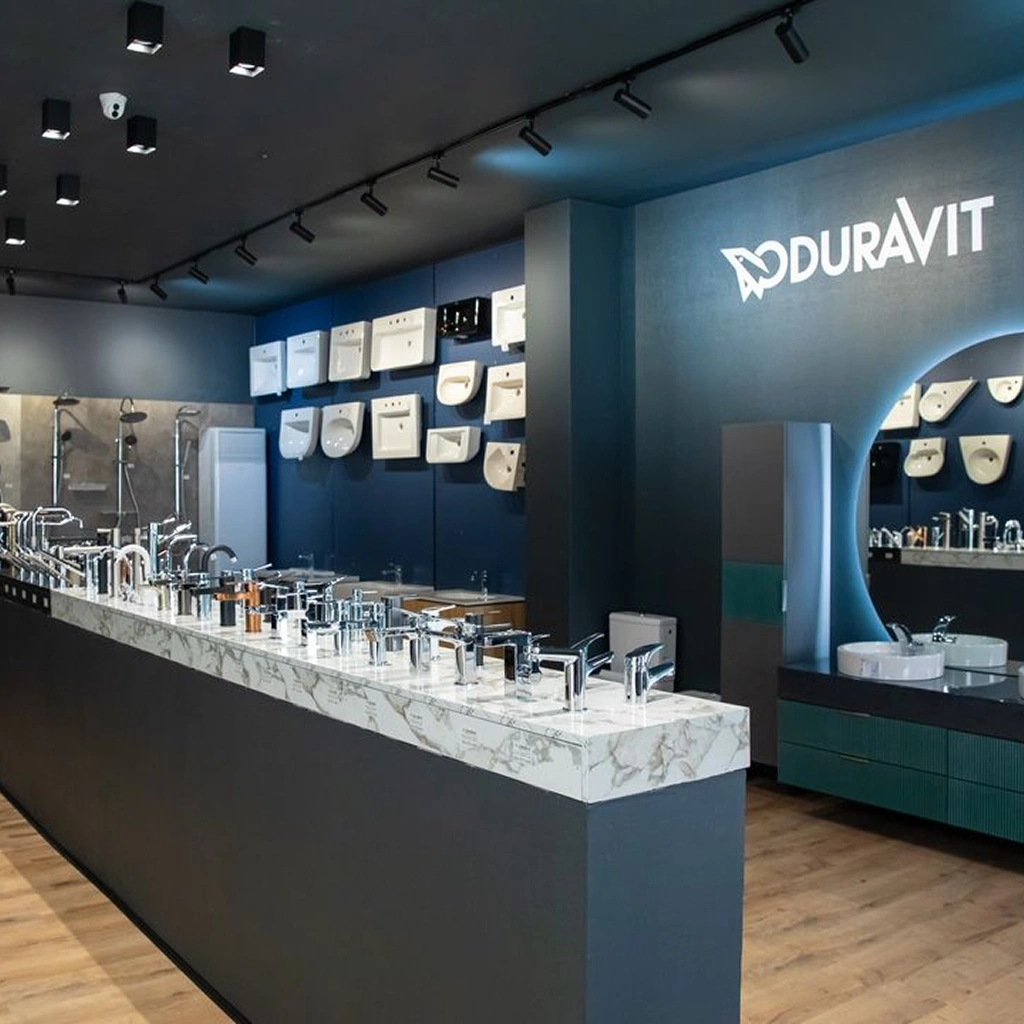 Інтер'єр фірмового шоуруму duravit