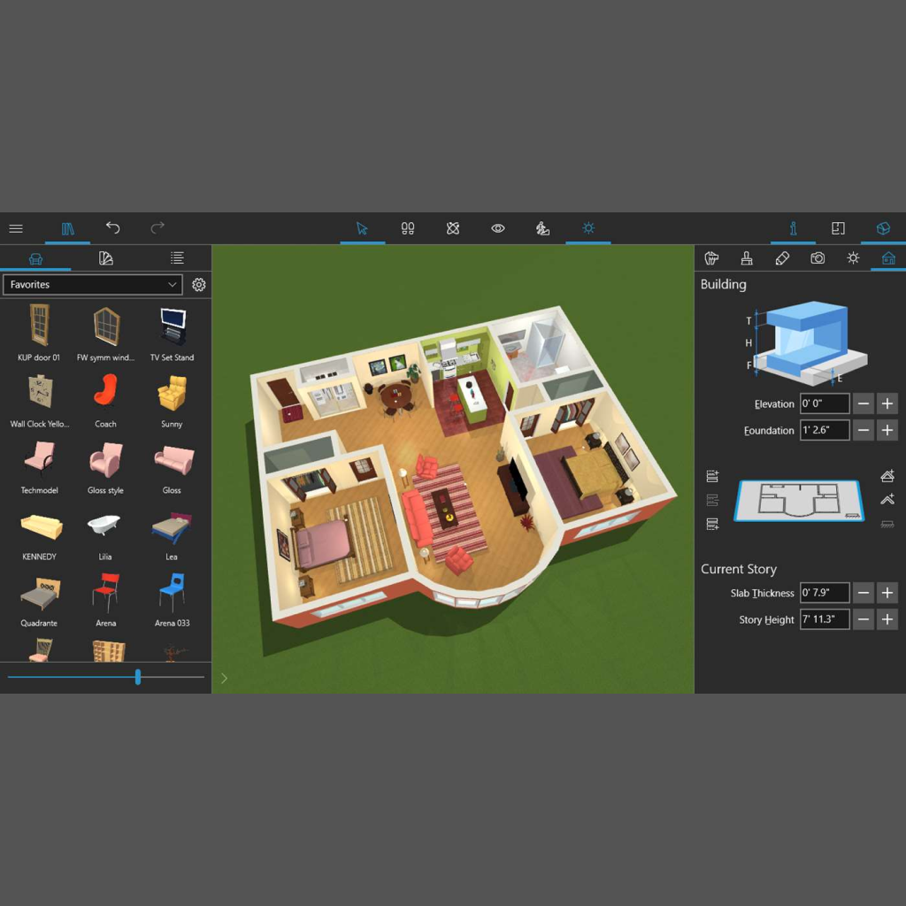 Программа для дизайна интерьера Livehome 3d