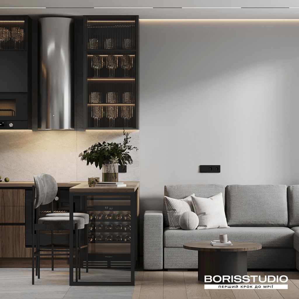 Интерьер в стиле лофт от BORISSTUDIO