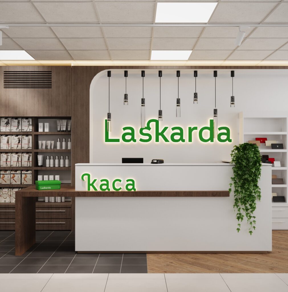 Дизайн интерьера магазина обуви «Laskarda»