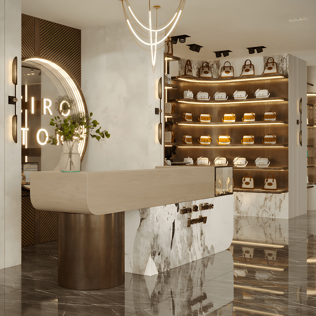 Дизайн магазина аксессуаров в стиле модерн
