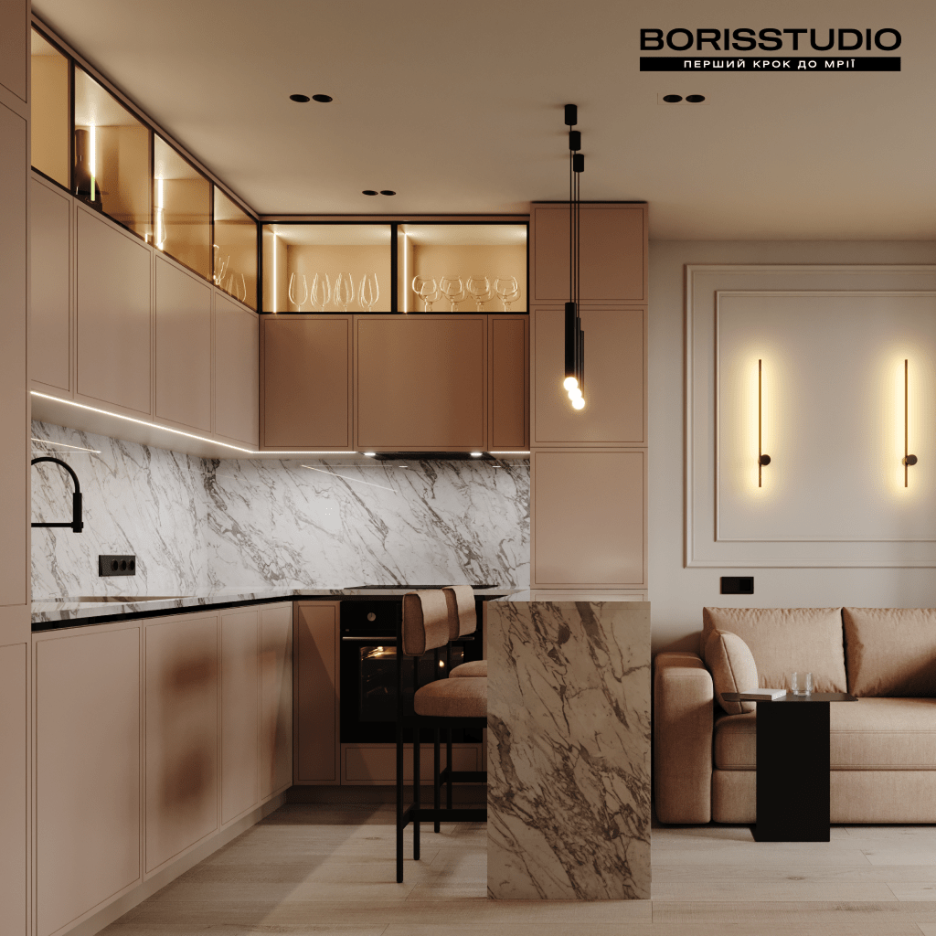 Дизайн интерьера в стиле неоклассика от BORISSTUDIO