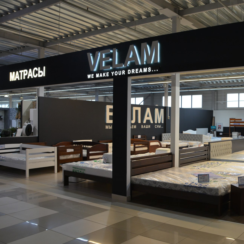 Экстерьер магазина матрасов Velam